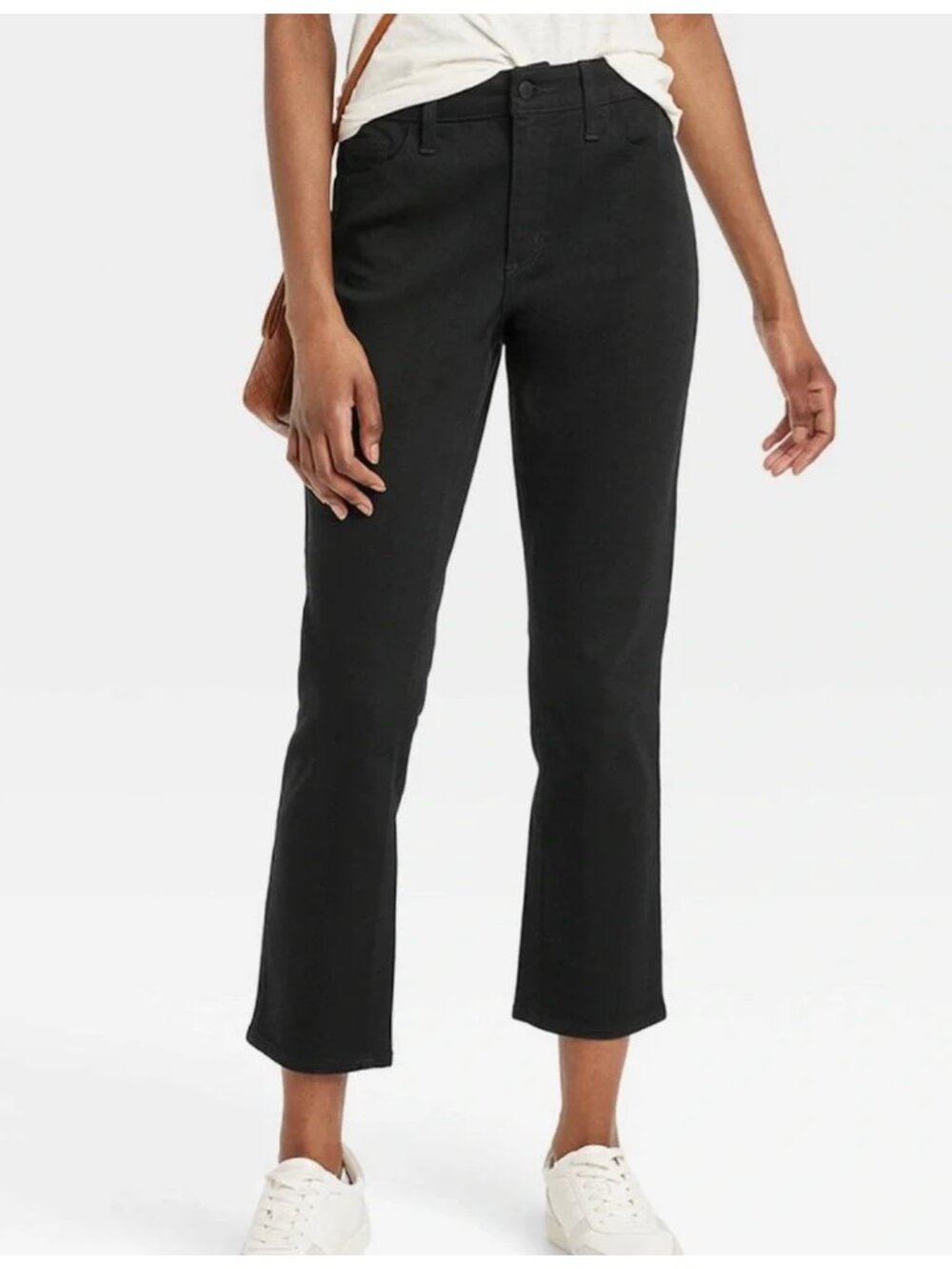 Universal Thread High Rise Slim Straight Black Jeans Size 14/32R